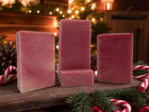 Candy Cane Soap Bar